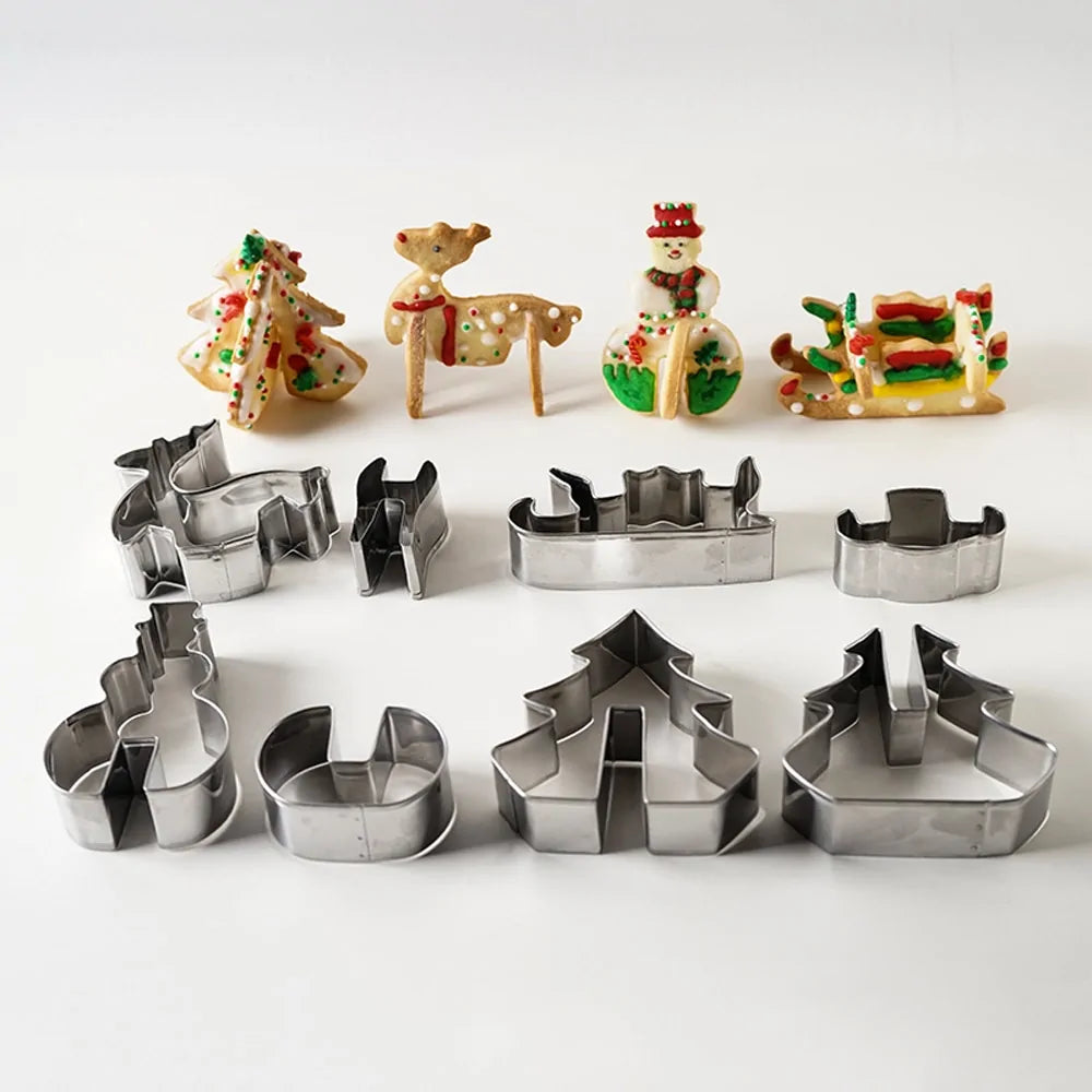 3D Christmas Cookie Cutter Set